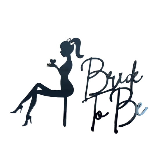 Bride To Be Cake Topper Acrylic Glitter Cake For Bridal Shower Engagement Party