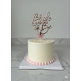 thumbnail image 1 of Bride To Be Script Cake Topper – Bridal Shower & Bachelorette Party Cake Decoration – Brown, Silver, Gold, 1 of 1