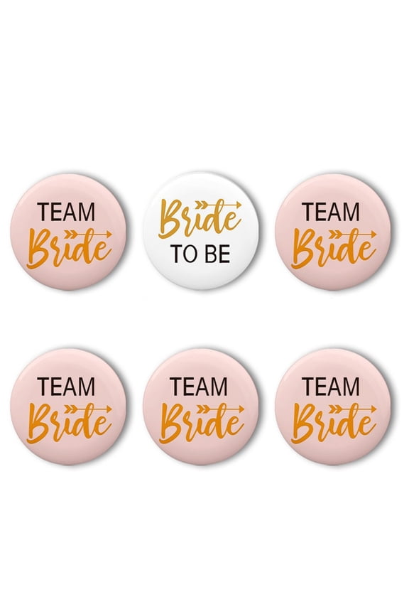 Bride To Be/Team Bride Badges for Bridal Shower Wedding Decoration Bridesmaids Bachelorette Party Supplies