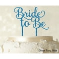thumbnail image 1 of """Bride To Be"" Wedding Cake Topper Custom Glitter Cake Topper Wedding Cake Decoration Available 6""-7"" Inches Wide", 1 of 1