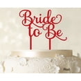 thumbnail image 1 of """Bride To Be"" Wedding Cake Topper Custom Red Cake Topper Wedding Cake Decoration Available 6""-7"" Inches Wide", 1 of 1