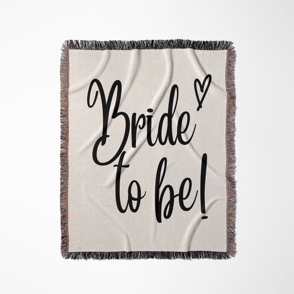 Bride To Be Wedding Gift Honeymoon And Bridal Shower Gift, Woven Blanket