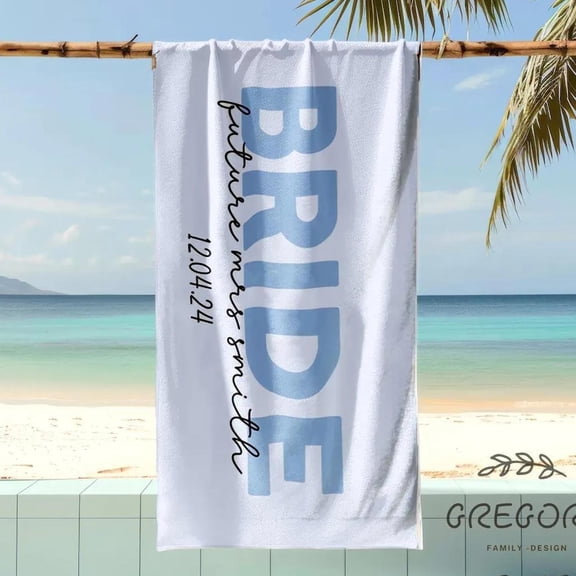 Bride Towel Beach, Bachelorette Gif For Bride, Future Mrs Bride Towel, Bachelorette Party, Bride Beach Towel 30x60in