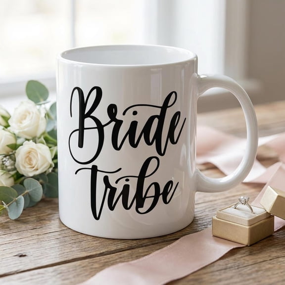 Bride Tribe 11 oz Ceramic Mug, Bridal Party Coffee Cup
