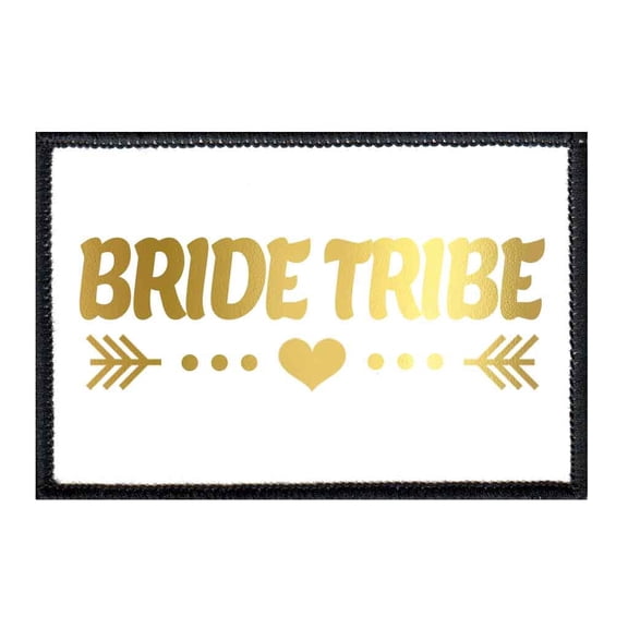 Bride Tribe Arrows Gold and White Morale - Removable Patch