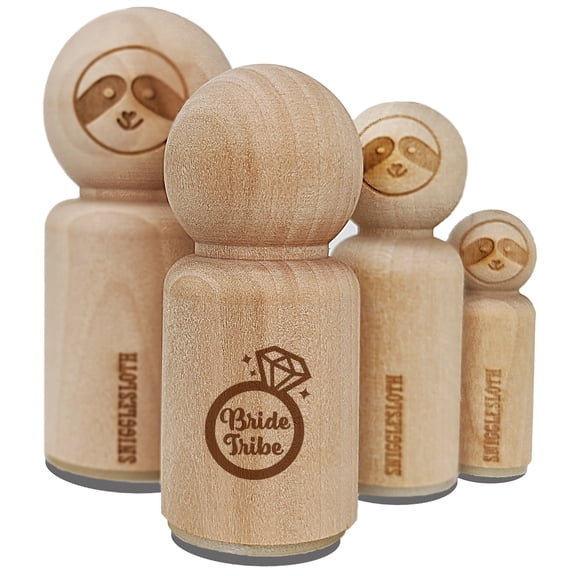 Bride Tribe Engagement Ring Wedding Rubber Stamp for Scrapbooking Crafting Stamping - Medium 1 Inch