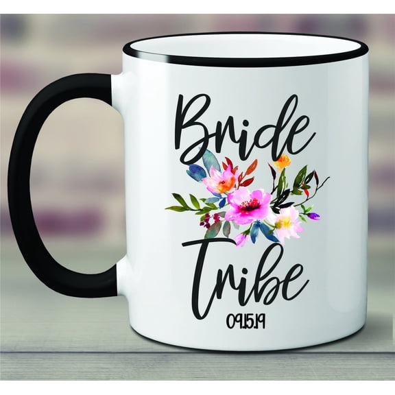 Bride Tribe Mug Floral Bridesmaid Proposal Gift 1