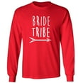 thumbnail image 1 of Bride Tribe with arrow Adult Long Sleeve T-shirt, 1 of 1