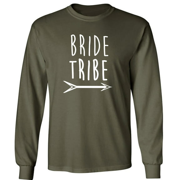 Bride Tribe with arrow Adult Long Sleeve T-shirt