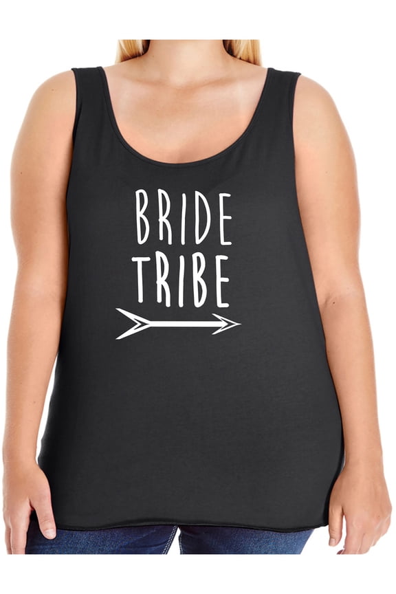 Bride Tribe with arrow Womens Tank Top