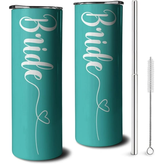 Bride Tumbler for Bride To Be,Double Wall Stainless Steel Vacuum Insulated Water Botter Cups- Gifts for Bridal Shower,Bachelor Party,Bachelorette,Engagement,Wedding(20 oz, bride)