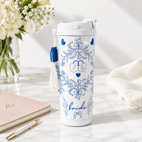 Bride Tumbler Cup With St- Bridal Shower Gifts For To Be Engagement Wedding Bachelorette