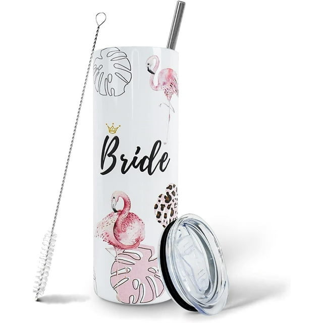 Bride Tumbler With Lid and Straw,Wife Bridesmaid Wedding Bridal Tribe ...