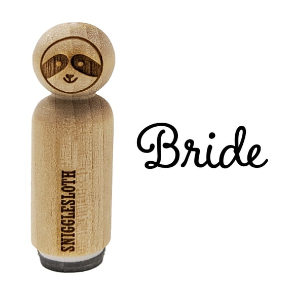 Bride Wedding Fun Text Rubber Stamp for Scrapbooking Crafting Stamping - Mini 1/2 Inch