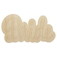 thumbnail image 1 of Bride Wedding Fun Text Wood Shape Unfinished Piece Cutout Craft DIY Projects - 6.25 Inch Size - 1/8 Inch Thick, 1 of 7