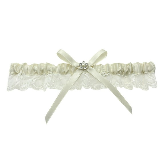 Bride Wedding Garter White Lace Floral Garters Bowknot Stretch Leg Garter Set Bridal Accessories For Women And Girls