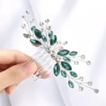 thumbnail image 1 of Bride Wedding Hair Comb Crystal Hair Piece Silver Rhinestone Headpiece Bridal Hair Accessories for Women, 1 of 2