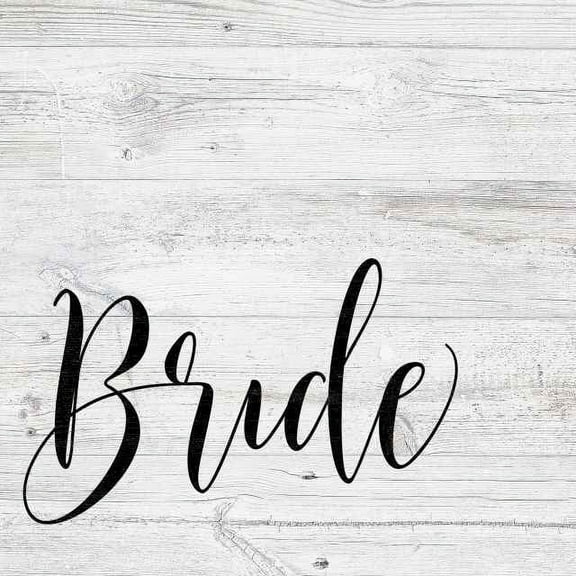 Bride Wedding Sign Rustic Looking Farmhouse White Wood Sign Wall Décor Gift 12 x 12 Wood Sign B3-12120062005
