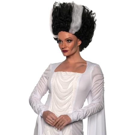 Underwraps UR30643 Women Bride Wig, Black & White