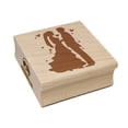 thumbnail image 1 of Bride and Groom Wedding Silhouette Square Rubber Stamp Stamping Scrapbooking Crafting - Large 2.75in, 1 of 7