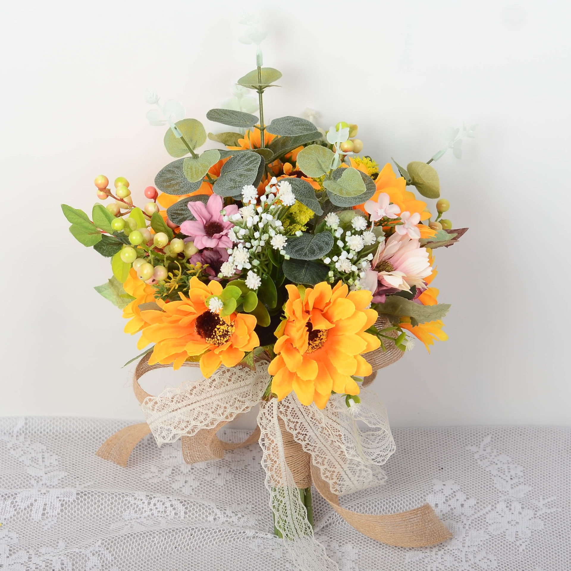 Bride flower wedding bouquet simulation flower rose wedding photo