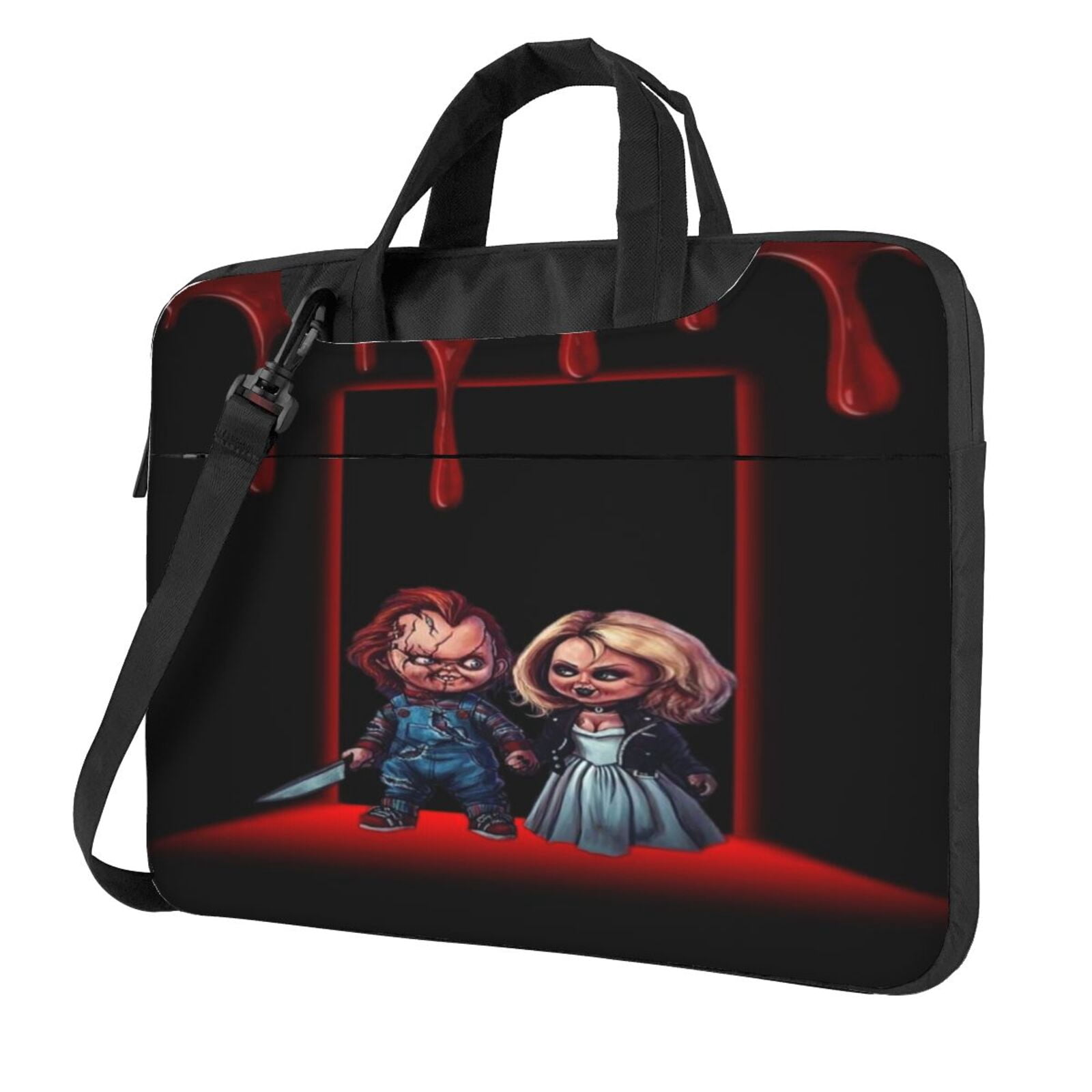 Chucky Customize Computer Case Bride of Chucky And Tiffany Laptop Bag Waterproof 13-15.6 Inch Shoulder ...