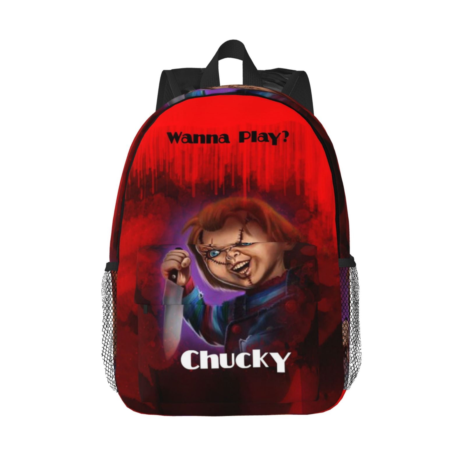 Bride of Chucky Backpack For Girls Boys Bookbag With Adjustable Straps