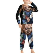 MZIUBIY Bride of Chucky Kids Pajamas 2 Piece Pjs Set Little Big Boys Girls Sleepwear