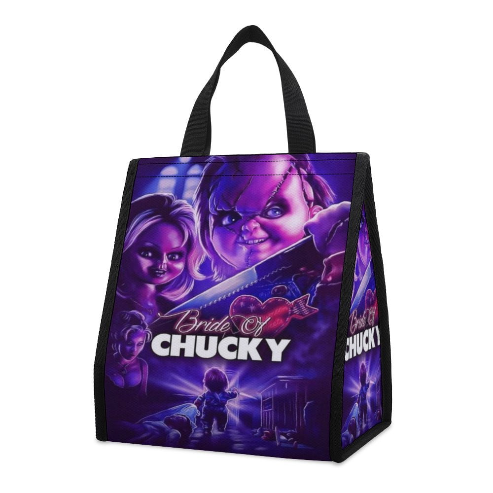 Bride of Chucky Lunch Bag Insulated, Lunch Box Bag, Reusable Lunch Tote
