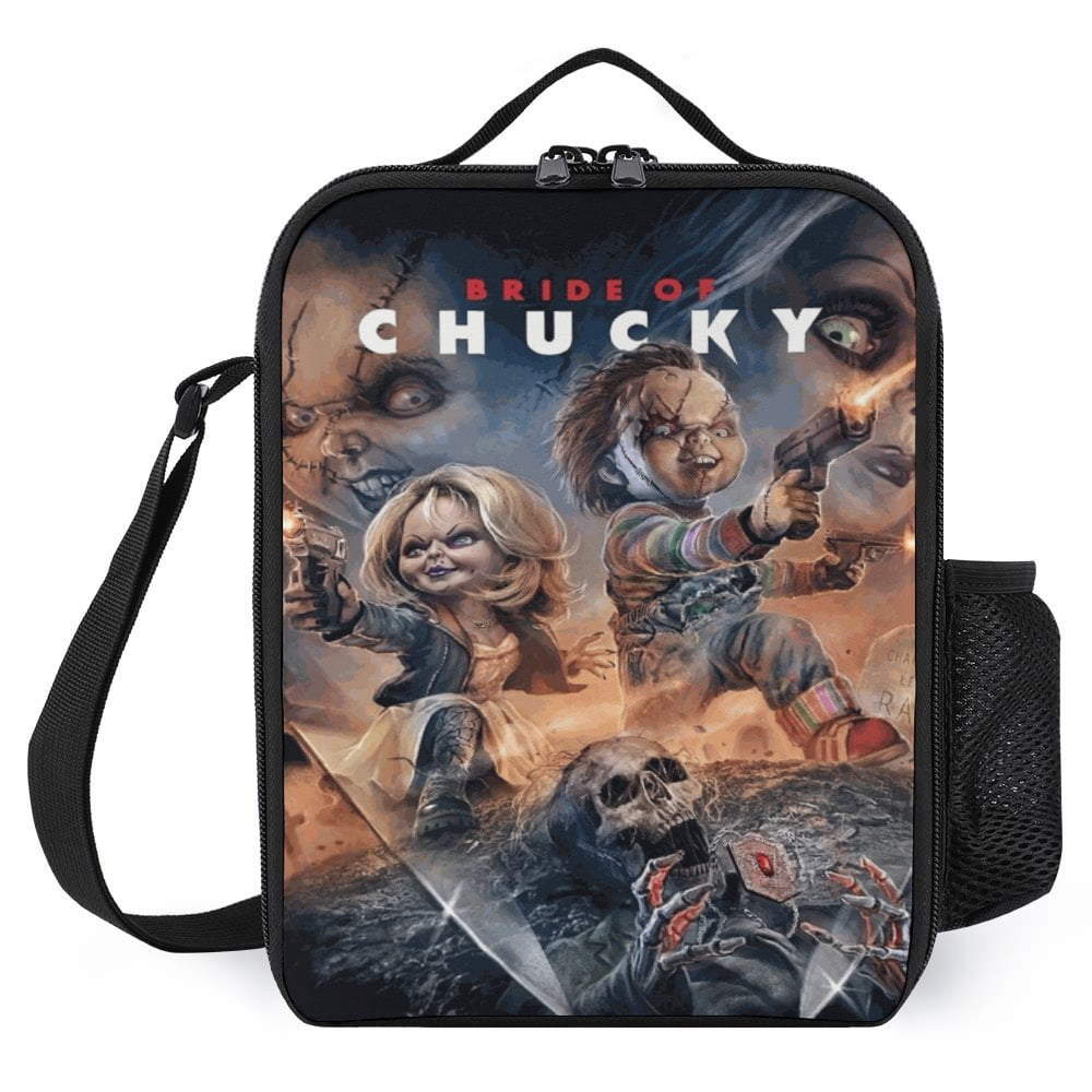 Bride of Chucky Lunch Bag Insulated, Lunch Box Bag, Reusable Lunch Tote
