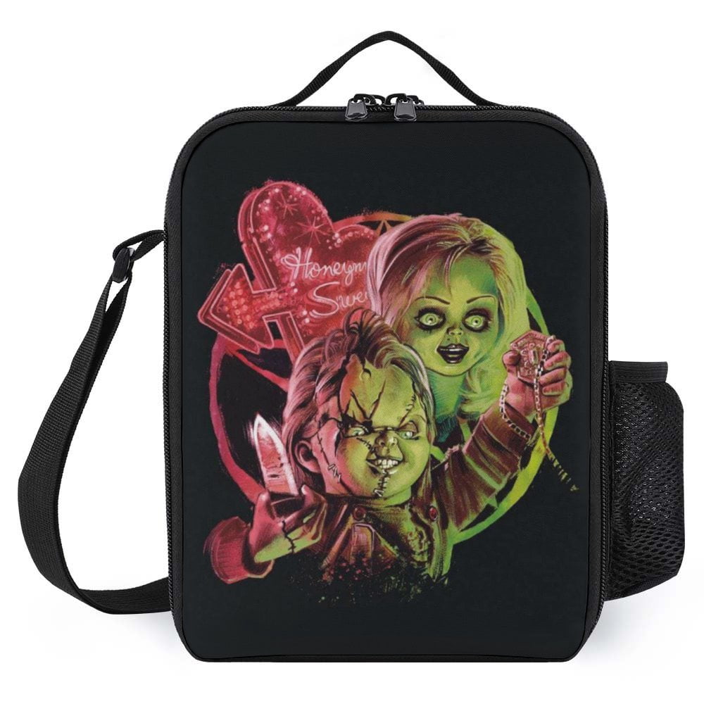 Bride of Chucky Lunch Bags Shoulder Bag Reusable LunchBox Portable