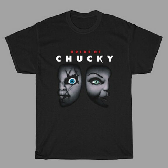 Bride of Chucky Movie Men's Black T-Shirt Size S to 3XL