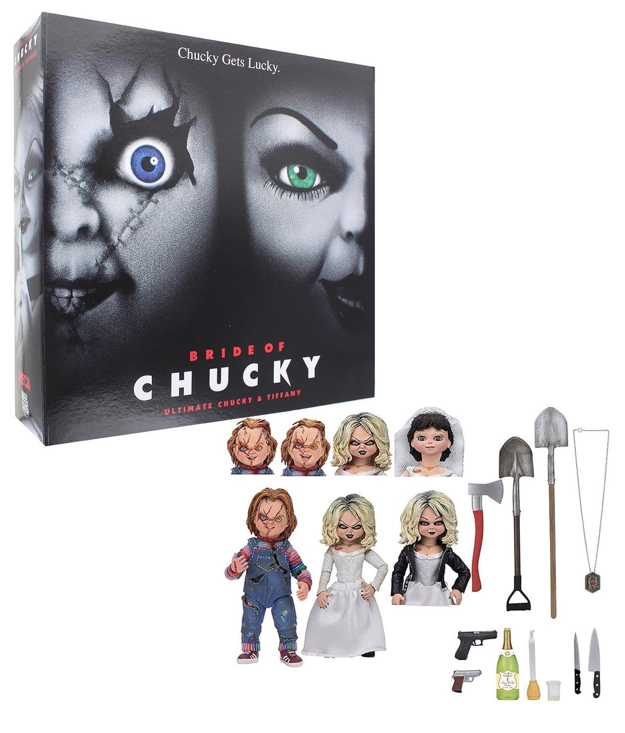 Bride Of Chucky Ultimate Chucky & Tiffany 7 Inch Scale Action Figure 2 Pack  - Walmart.Com
