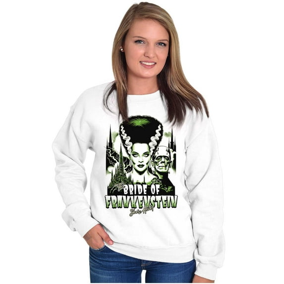 Bride of Frankenstein Movie Poster Women Crewneck Sweatshirt Brisco Brands S