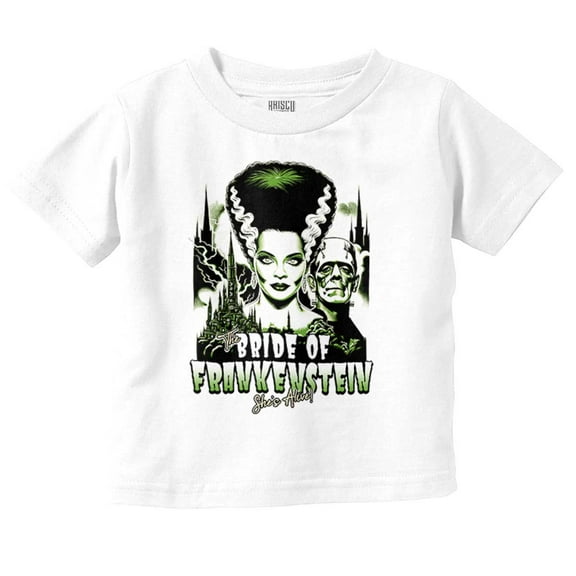 Bride of Frankenstein Movie Poster Youth T Shirt Tee Girls Infant Toddler Brisco Brands 6M