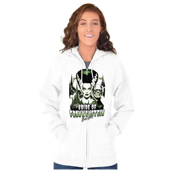 Bride of Frankenstein Movie Poster Zip Hoodie Sweatshirt Women Brisco Brands S