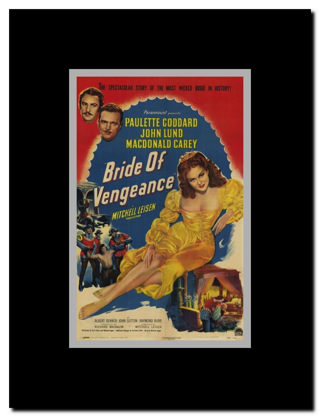 Bride of Vengeance Framed Movie Poster