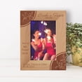 thumbnail image 1 of Bride's Team For A day But A Best Friend For Life Personalized Wooden Frame 4" x 6" Brown (Vertical), 1 of 1