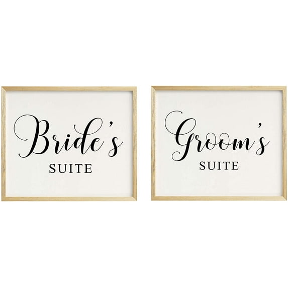 Brides & Grooms Suite Wedding Party Sign Signage Party Print - Frame Not Included