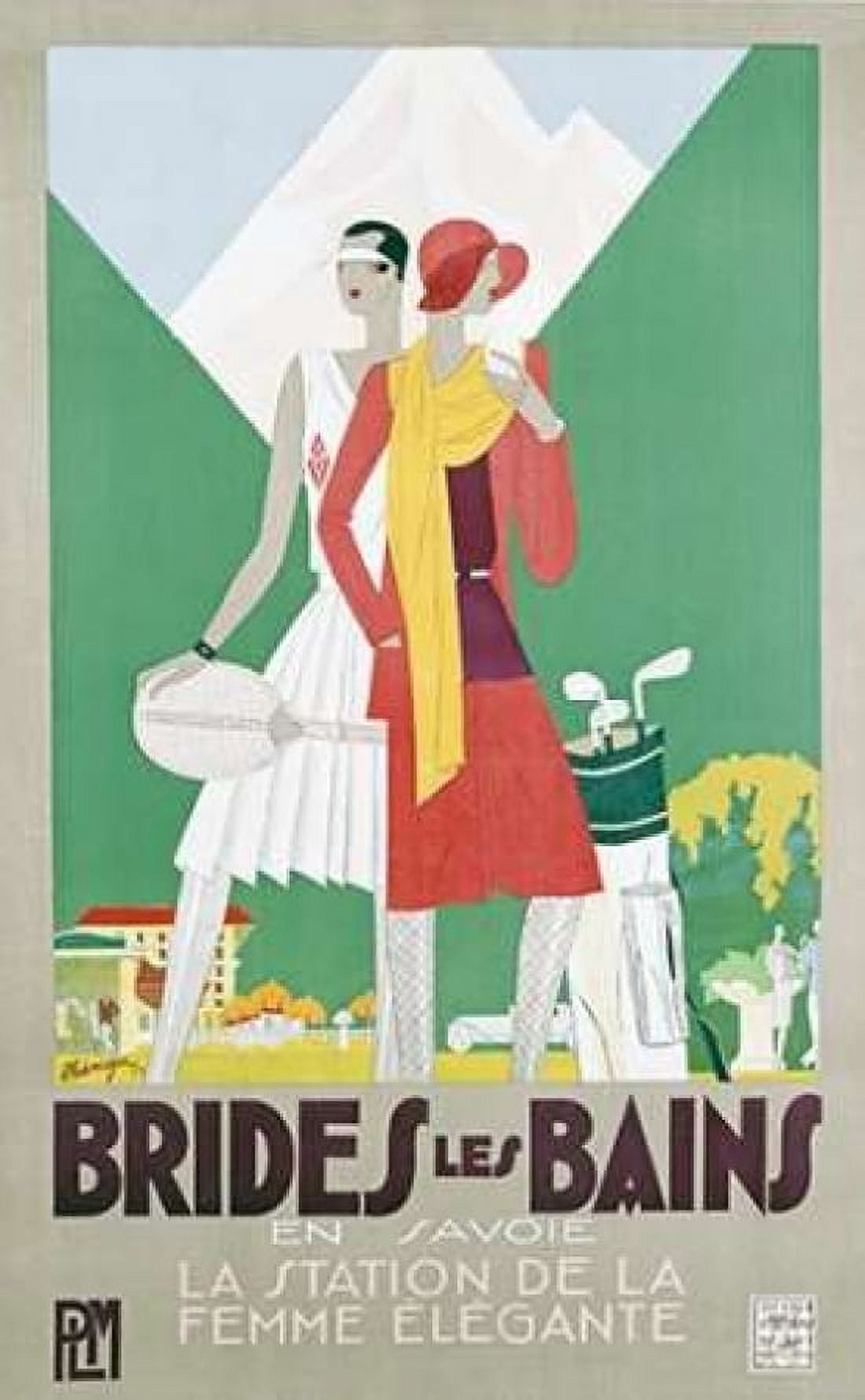 Brides Les Bains PLM Canvas Art - Leon Benigni (12 x 18)