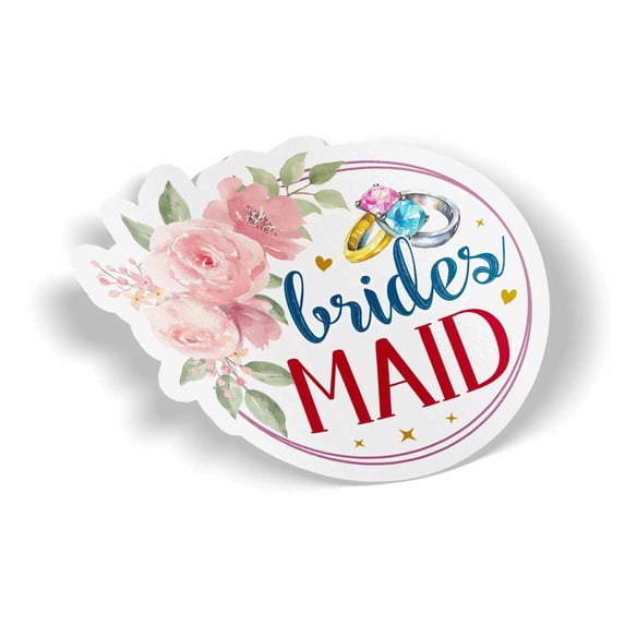 Brides Maid Waterproof Sticker