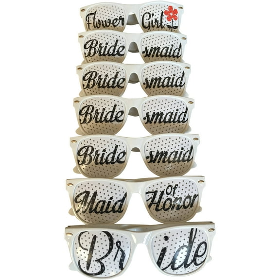 Brides Wedding Party Sunglasses, Set of 7