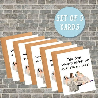 Be My Bridesmaid and Maid of Honor Scratch Offs with Envelopes
