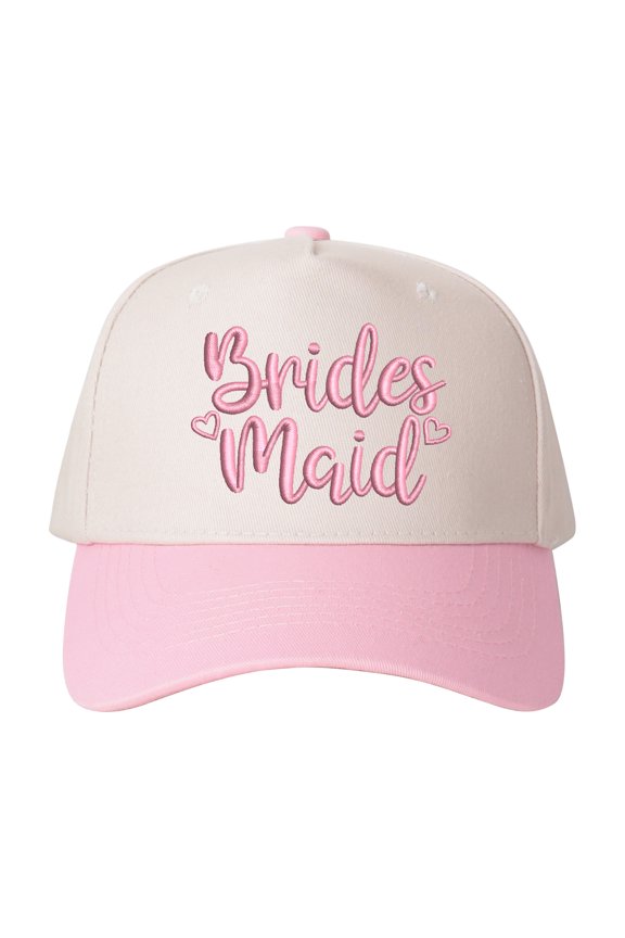 Bridesmaid Embroidered Patchwork Trucker Cap | Adjustable Unisex Snapback, Wedding Crew Essential