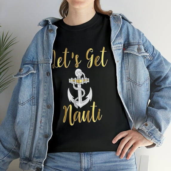 Bridesmaid Get Nauti Nautical Bachelorette Bestie T-Shirt
