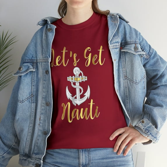 Bridesmaid Get Nauti Nautical Bachelorette Bestie T-Shirt