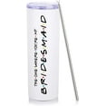 thumbnail image 1 of Bridesmaid Gifts from Bride Best Gifts for Bridesmaid Unique Bridesmaid Tumbler Wedding Present for Bridesmaid -20oz Skinny Wine Bridesmaid Tumbler Gifts for Bridesmaid Wine Cup with Lip Straw, 1 of 6