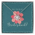 thumbnail image 1 of Bridesmaid Proposal Necklace Bridesmaid Proposal Jewelry Matron of Honor Gift Maid of Honor Gift Necklace Be My Bridesma - Love Knot Necklace - Message Card & Gift Box, 1 of 5
