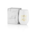 thumbnail image 1 of Bridesmaid Proposal Wine Glasses and Bridal Party Gifts - 100% Unbreakable Tritan Plastic with Gold Foil Accents - 16 ounces (White Mother of the Groom, 1), 1 of 1