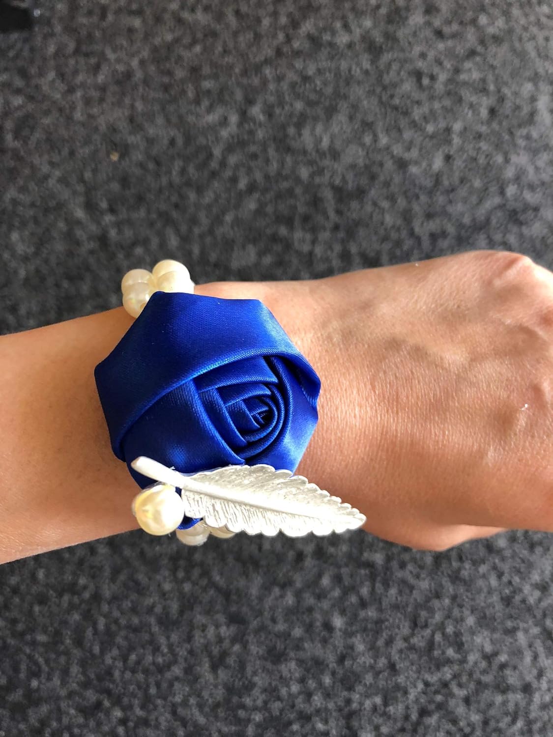 Bridesmaid Wedding Wrist Corsage Party Prom Girls Hand Rose Flower